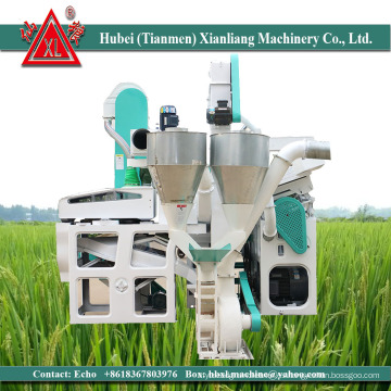 Máquinas de molienda de arroz con cáscara de producción de arroz de 1 tonelada / hora